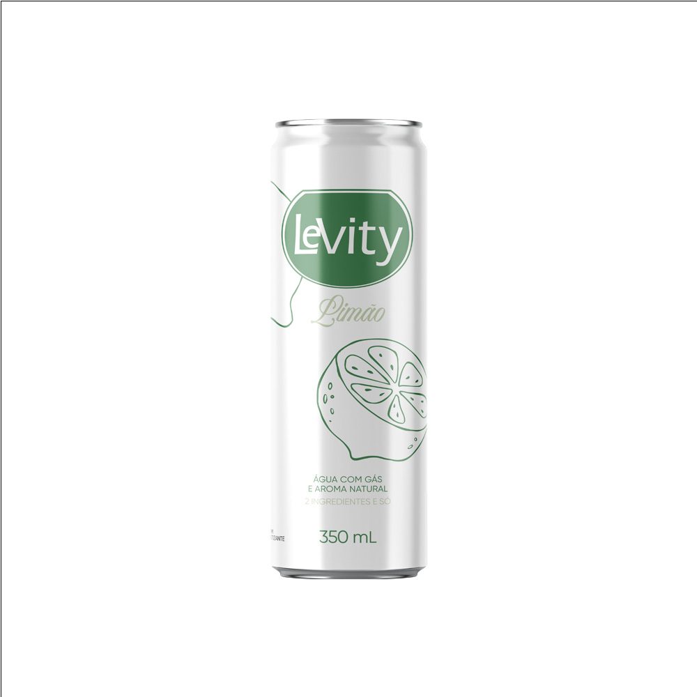 LeVity Saborizada Limão Lata 350ml