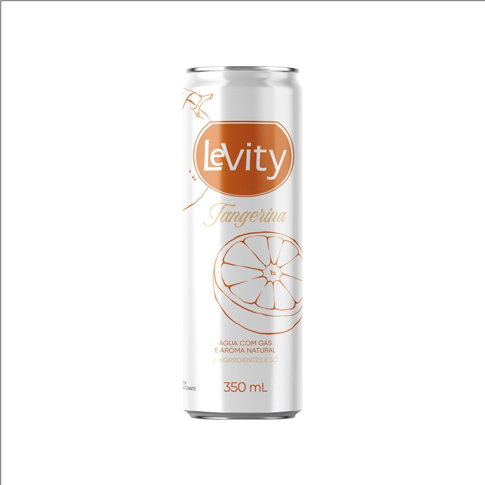 LeVity Saborizada Tangerina Lata 350ml